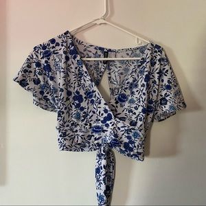 Crop Tie Blouse